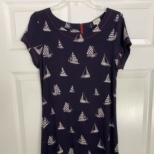 Hatley nautical T-shirt dress VGUC